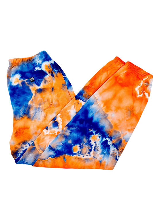 Unisex Sweatpants – Hand Ice - Dyed - OB Tie Dye -