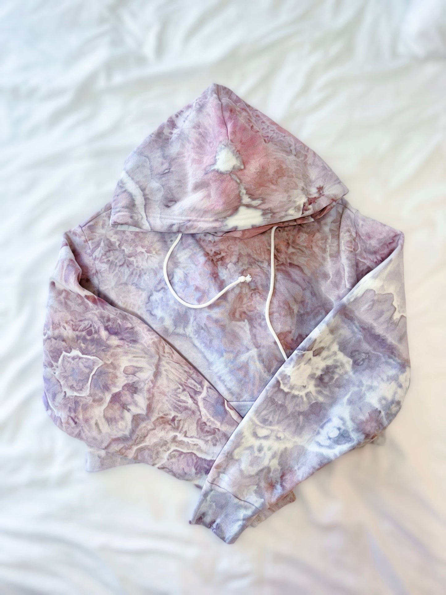 Women's Hand Dyed Cropped Hoodie - OB Tie Dye -