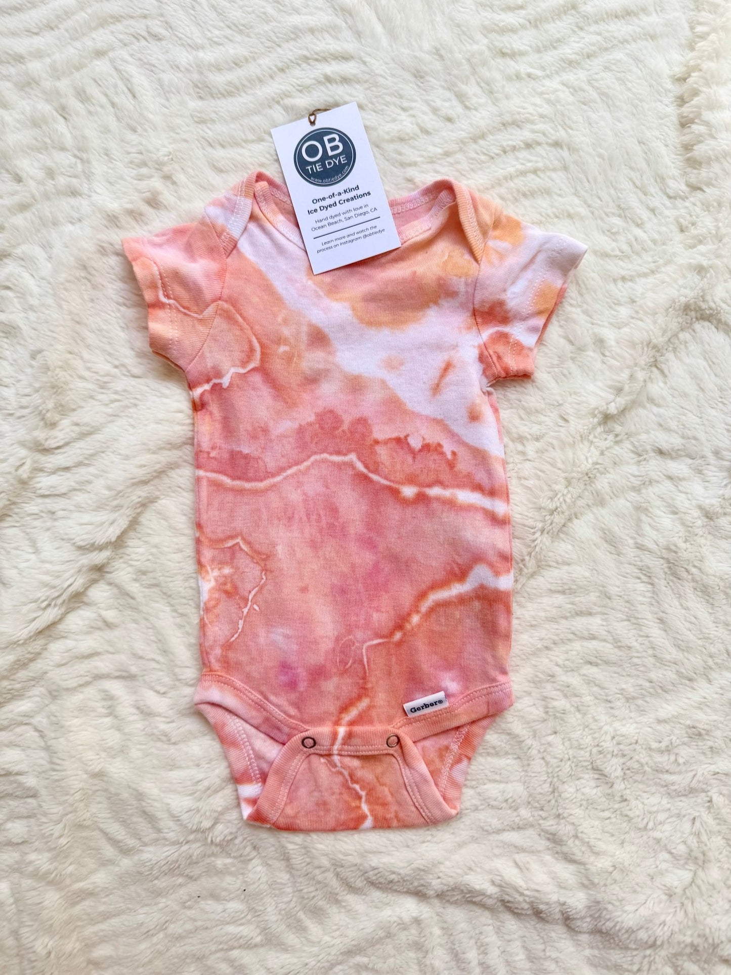 Baby Onesie — Hand - Dyed in San Diego - OB Tie Dye -