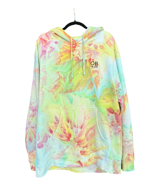 OB TIE DYE Rainbow Embroidered Hoodie