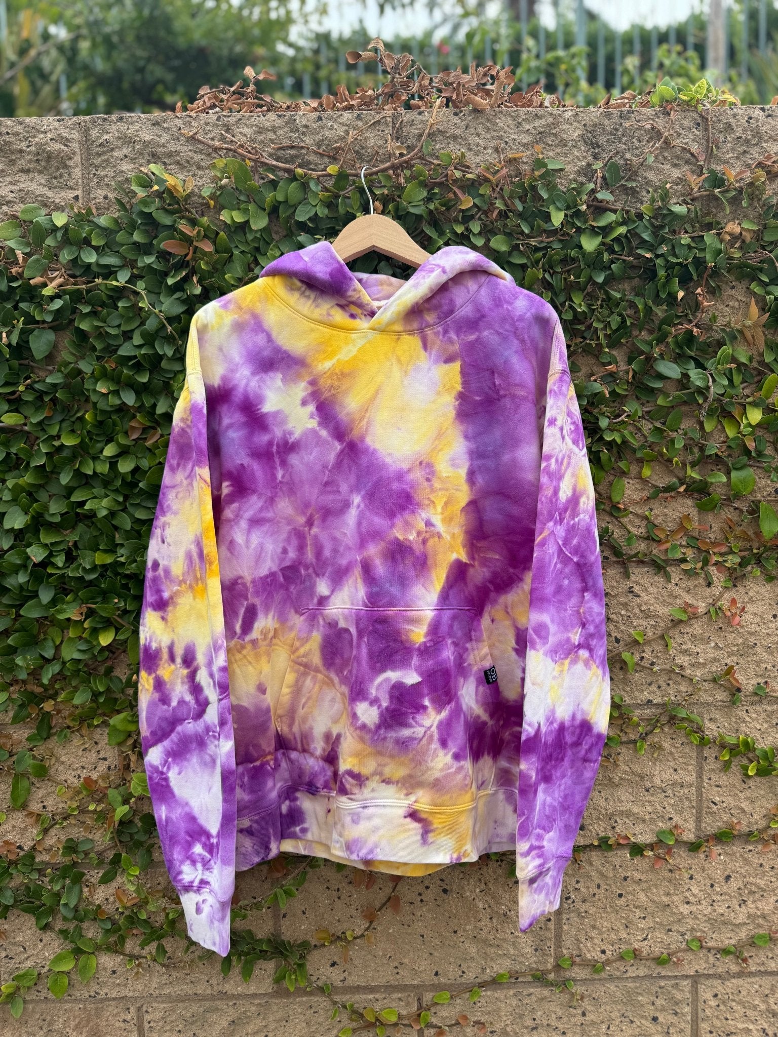Unisex Hoodie – Hand Ice - Dyed - OB Tie Dye - 