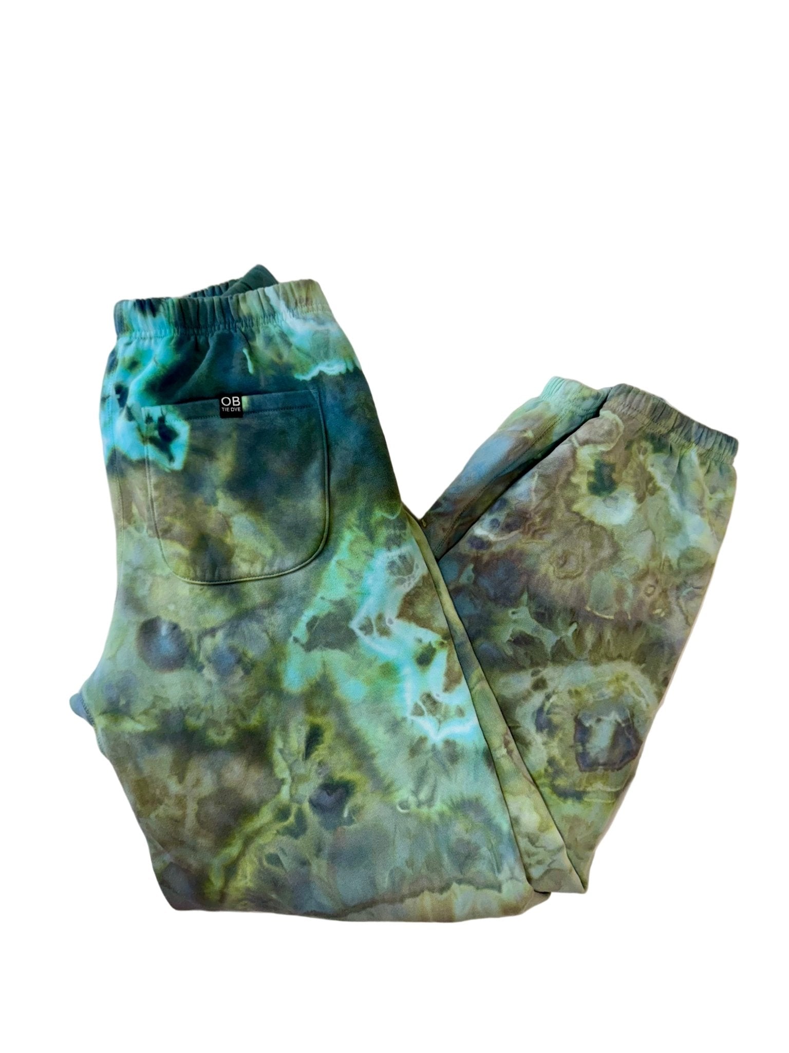 Unisex Sweatpants – Hand Ice - Dyed - OB Tie Dye - 