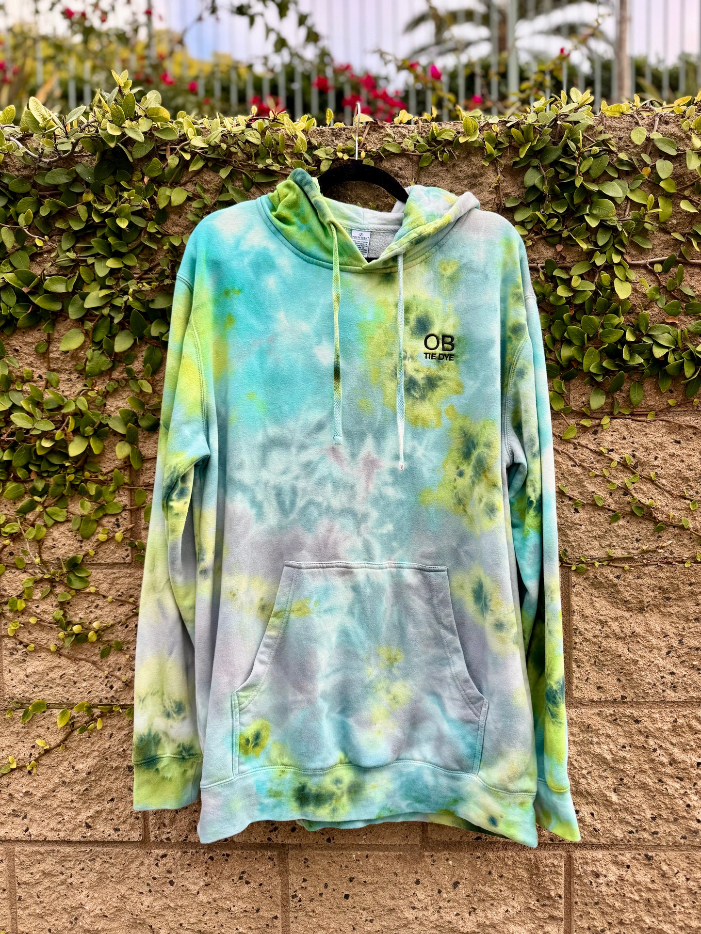 Custom OB TIE DYE Embroidered Hoodie