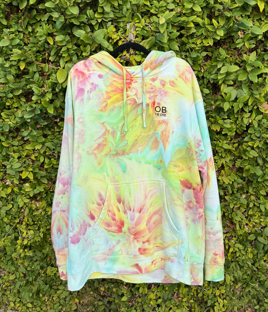 Custom OB TIE DYE Embroidered Hoodie