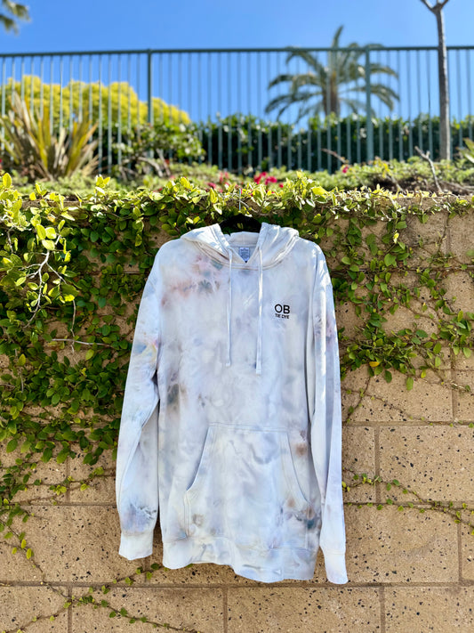 OB TIE DYE Misty Bloom Embroidered Hoodie