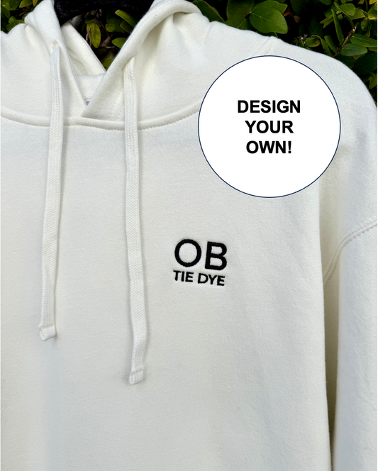 Custom OB TIE DYE Embroidered Hoodie