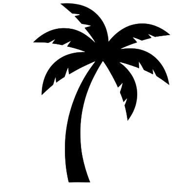 black palm tree icon