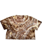 One-of-One Ice-Dyed Crop Tee (L), San Diego Padres Brown & Gold