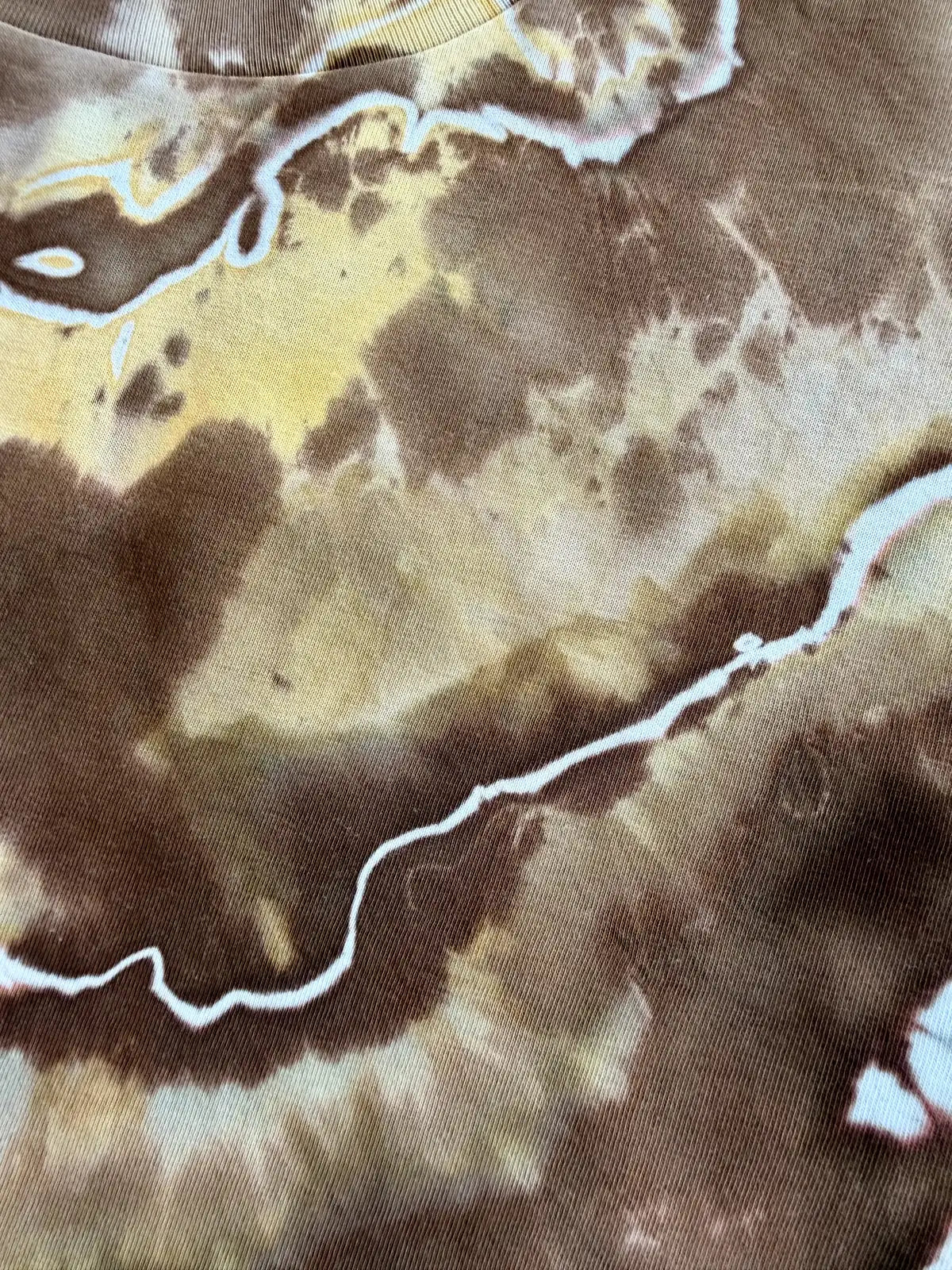 One-of-One Ice-Dyed Crop Tee (L), San Diego Padres Brown & Gold
