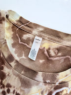 One-of-One Ice-Dyed Crop Tee (L), San Diego Padres Brown & Gold