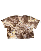 One-of-One Ice-Dyed Crop Tee (M), San Diego Padres Brown & Gold