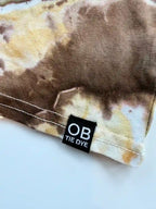 One-of-One Ice-Dyed Crop Tee (M), San Diego Padres Brown & Gold