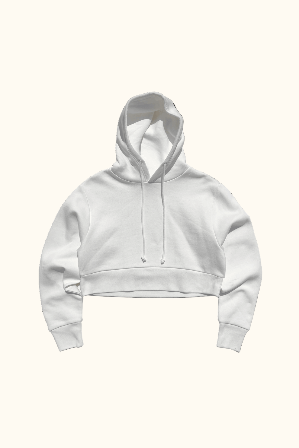 Hand-dyed ice dye womens cropped geode hoodie with organic, coastal-inspired color pattern