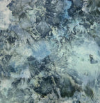 Hand-dyed ice dye hand dyed dog bandana with organic, coastal-inspired color pattern