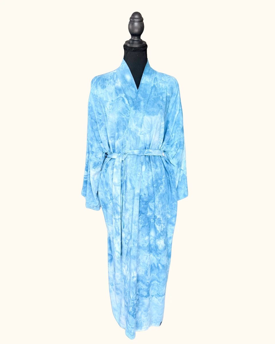 Hand Ice-Dyed Kimono Robe