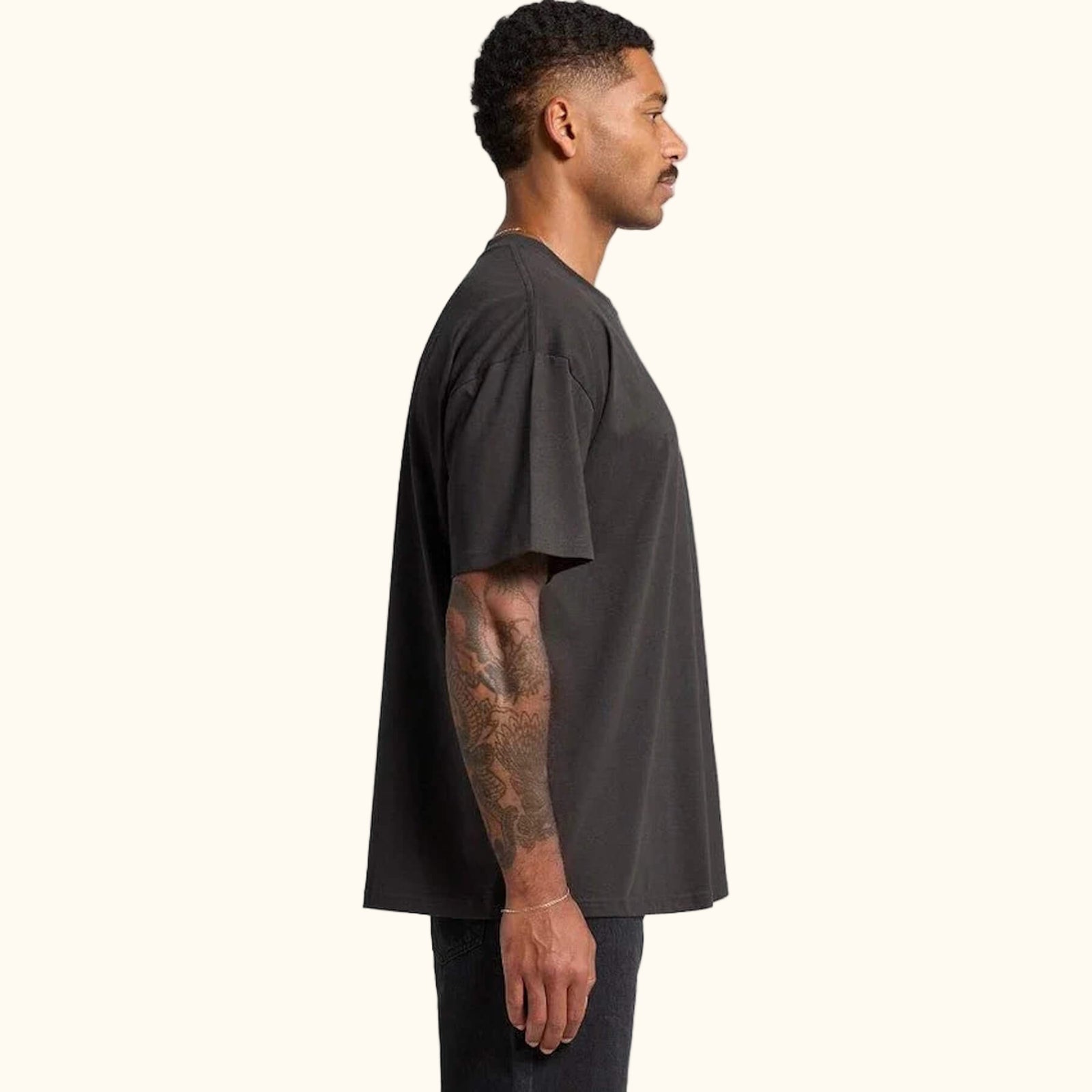 Hand-dyed ice dye hand ice dyed oversized tee one of a kind from san diego with organic, coastal-inspired color pattern