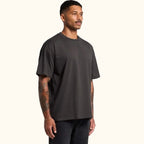 Hand-dyed ice dye hand ice dyed oversized tee one of a kind from san diego with organic, coastal-inspired color pattern