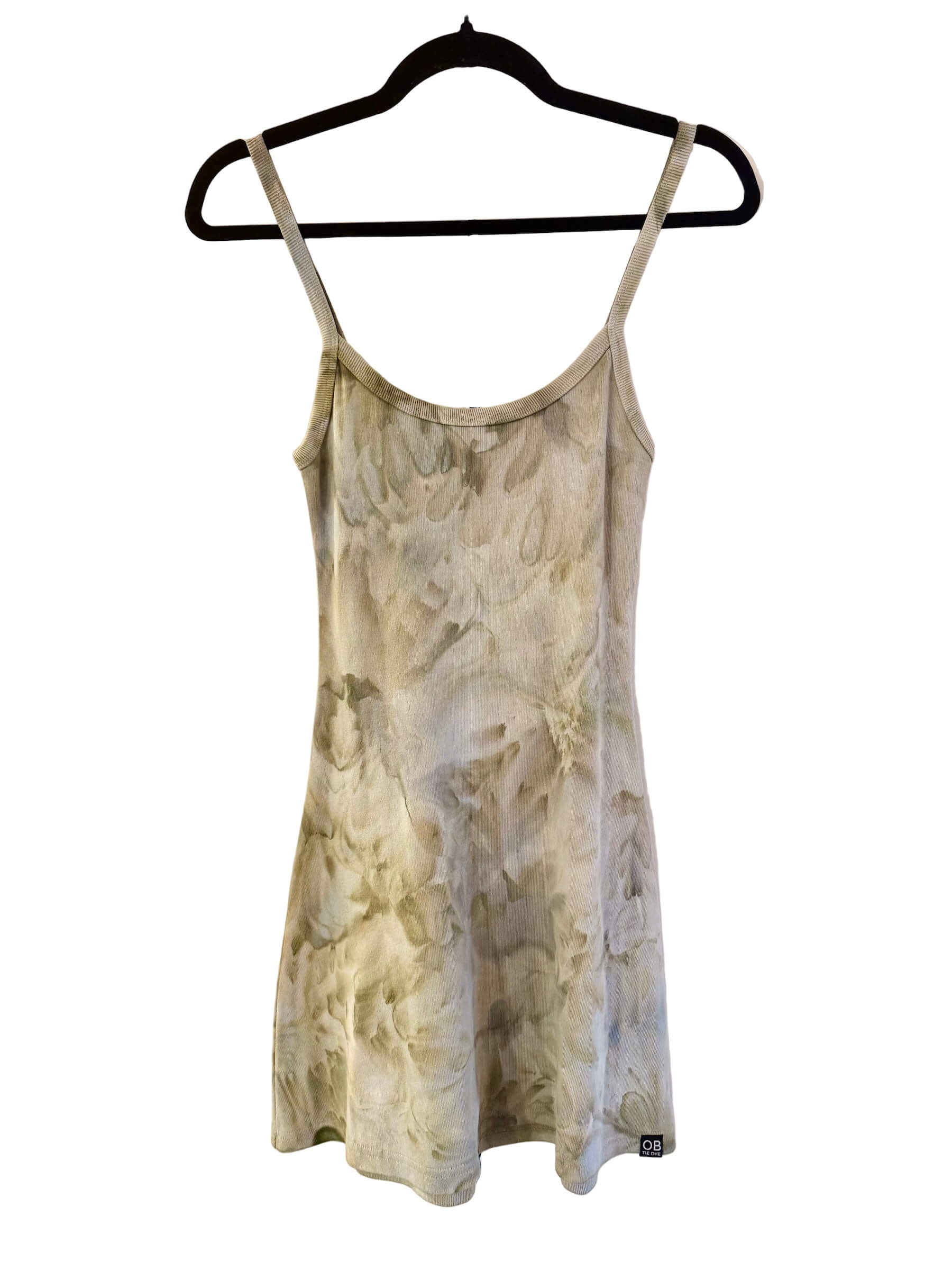 Heavy Rib Spaghetti Strap Mini Dress