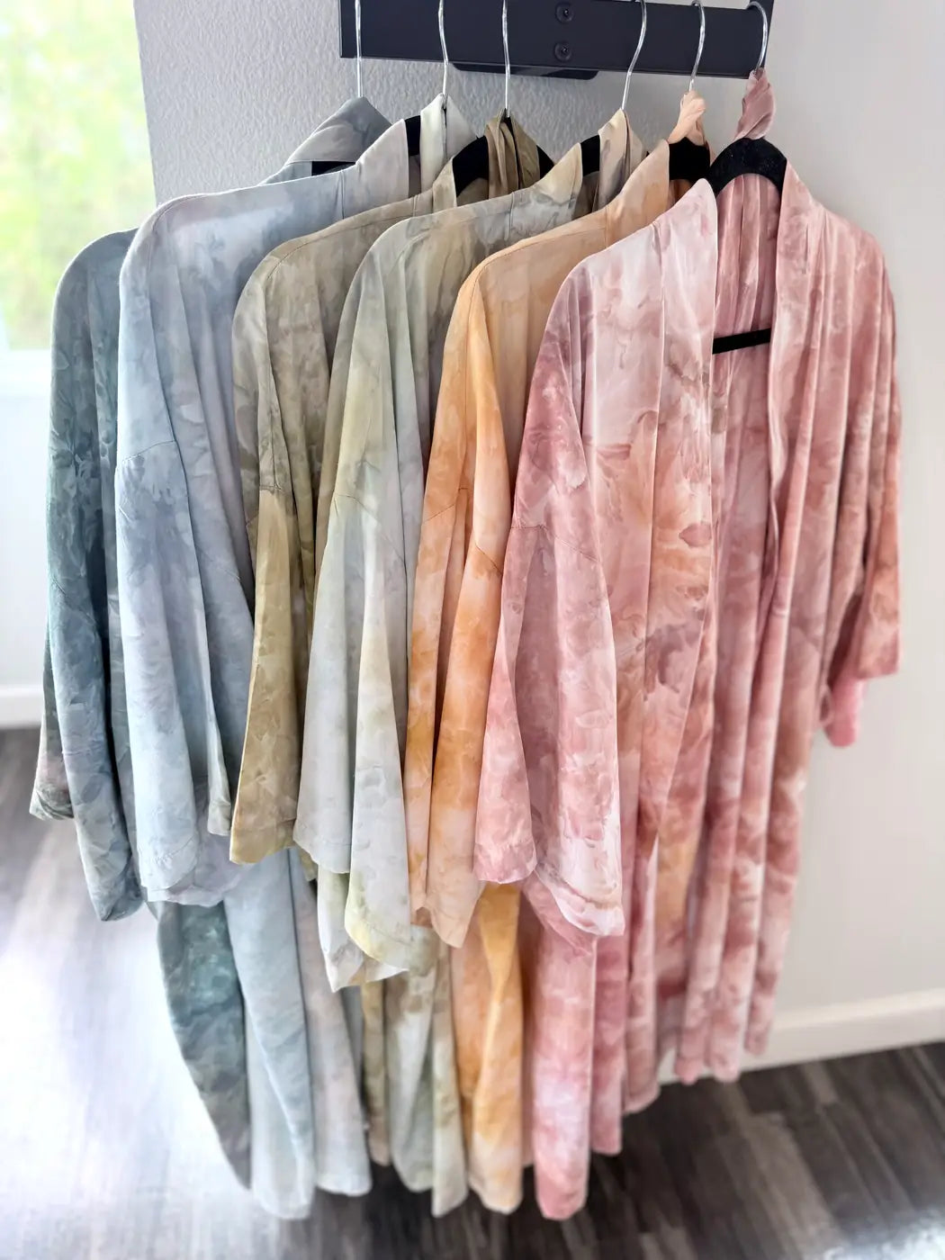 Hand Ice-Dyed Kimono Robe
